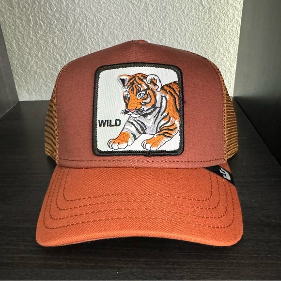 Goorin Bros Trucker "WILD KITTY" Wild Tiger RARE SOLD OUT - Picture 1 of 7